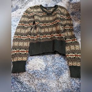 Patterned Knit Sweater